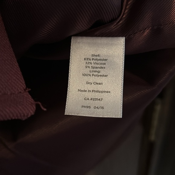 Talbots Maroon Winter Jacket Size 16 See Description - Picture 4 of 7